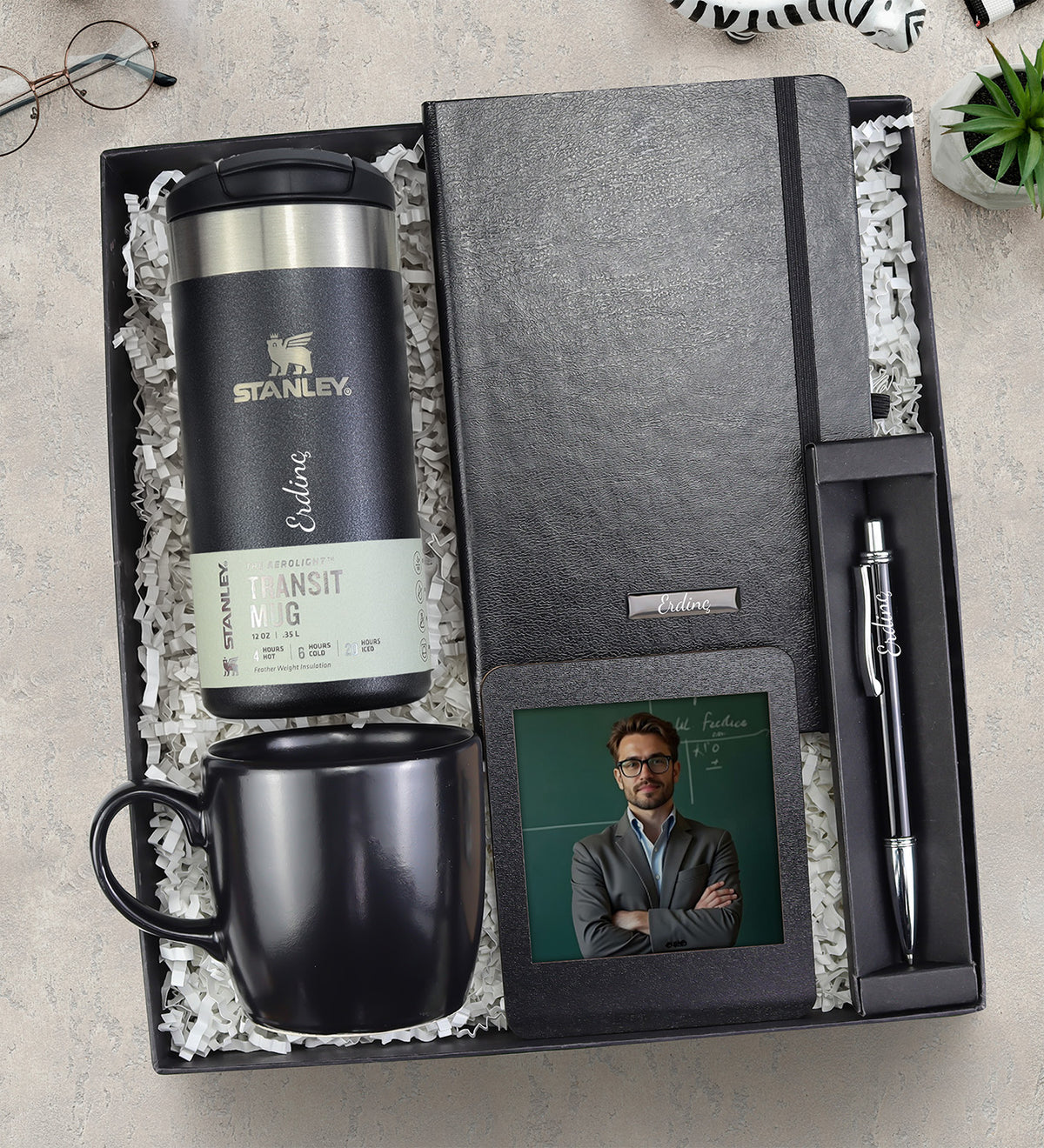 Stanley Termos & Defter & Kalem & Kupa & Çerçeve Hediye Seti