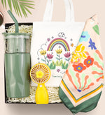 Cam Detox Termos & El Fanı & Fular & Bez Çanta Yaz Hediye Seti