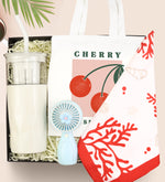 Cam Detox Termos & El Fanı & Fular & Bez Çanta Yaz Hediye Seti