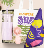 Cam Detox Termos & El Fanı & Fular & Bez Çanta Yaz Hediye Seti