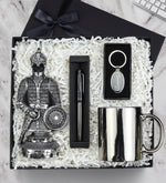 Fetih Zırh Ayetel Kürsi Biblo & Anahtarlık & Gümüş Kupa & Kalem Premium Hediye Seti