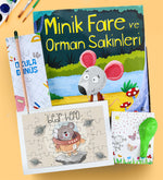 Hikaye Kitabı & Puzzle & Balon & Kalem Hediye Seti