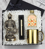 Fetih Zırh Ayetel Kürsi Biblo & Gold Kupa & Kalem & Kolonya Premium Hediye Seti