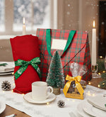 Ekose Karton Çantalı Yeni Yıl Hediye Seti