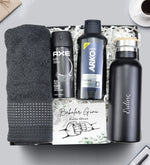 Termos Matara & Havlu & Arko Tıraş Kolonyası & Axe Deodorant Hediye Seti