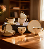 6'lı Gold Detay Porselen Fincan Takımı