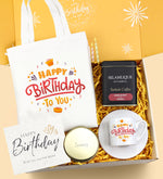 Kişiye Özel Mum & Bez Çanta & Fincan & Türk Kahvesi Doğum Günü Hediye Seti