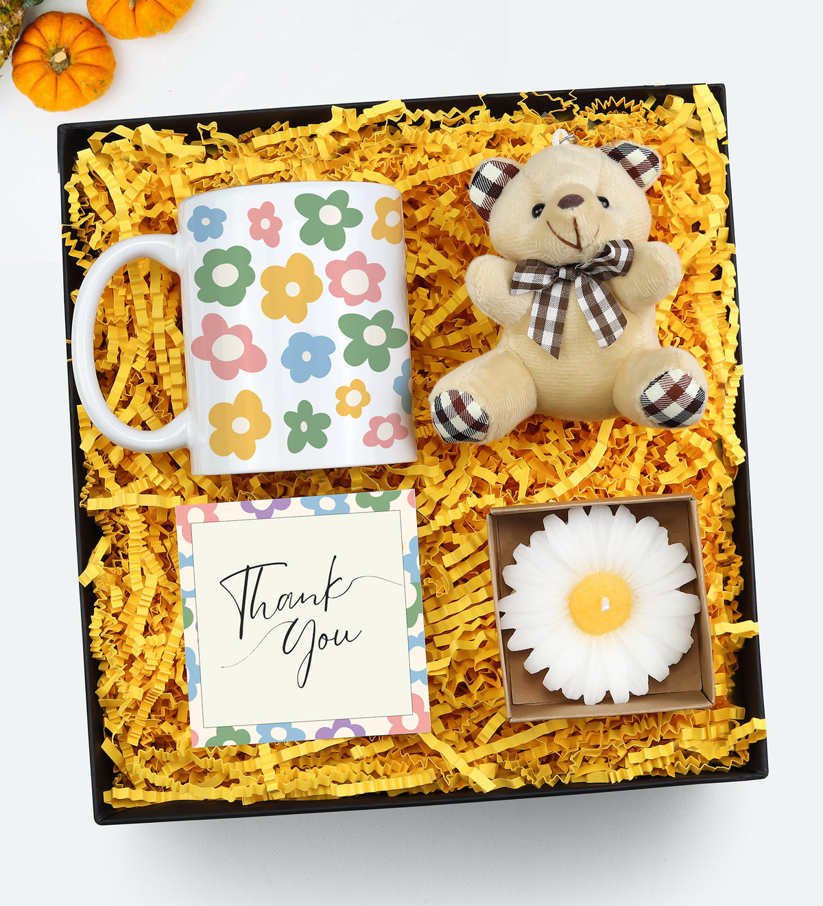 Kupa & Ayıcık Anahtarlık & Mum Hediye Seti