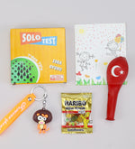 Solo Test Zeka Oyunu & Figürlü Anahtarlık & Balon & Mini Haribo Hediye Seti