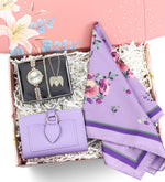 Kişiye Özel Kolye & Kadın Saat & Fular & Cüzdan Hediye Seti