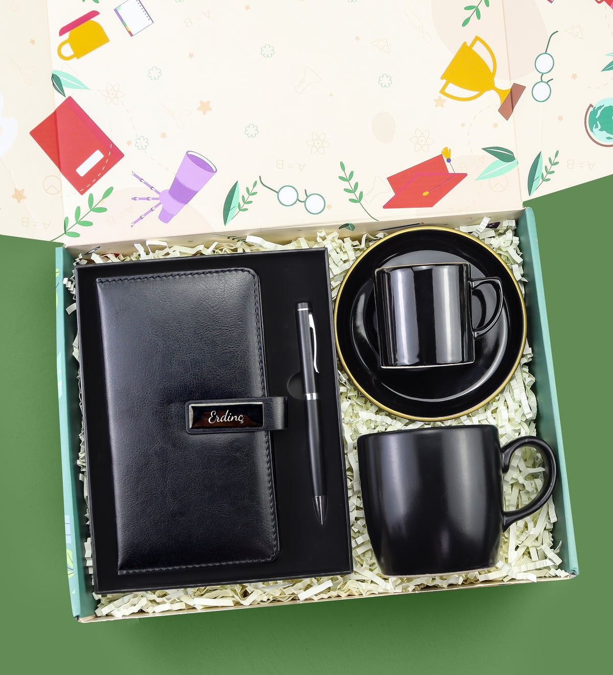 Öğretmene Fincan & Bardak & Defter Seti