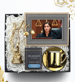 Adalet Heykeli & Fincan & Çerçeve & Selamlıque Hediye Seti