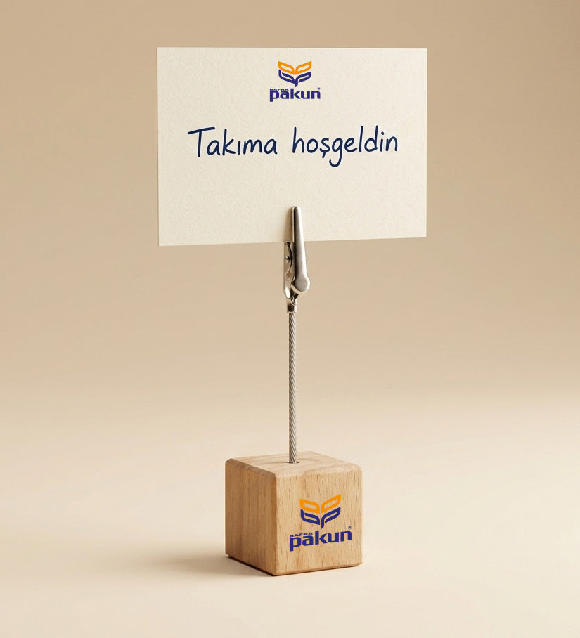 Ahşap Not Tutucu