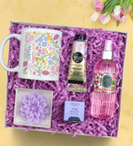 Kişiye Özel Kupa & Eyüp Sabri Tuncer 150ml Kolonya & El Ve Vucüt Kremi & Teashop Bitki Çayı & Lotus Mum Hediye Seti