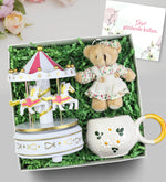 Atlı Karınca Müzik Kutusu & Ayıcık Anahtarlık & El Yapımı Kupa Hediye Seti