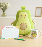 Avokado Yastık & Planner & Kupa & Kalem Hediye Seti