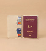 Suni Deri Pasaport Kılıfı