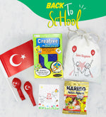 Creative Pattern Puzzle & Çanta & Bayrak & Haribo & 2'li Balon Hediye Seti