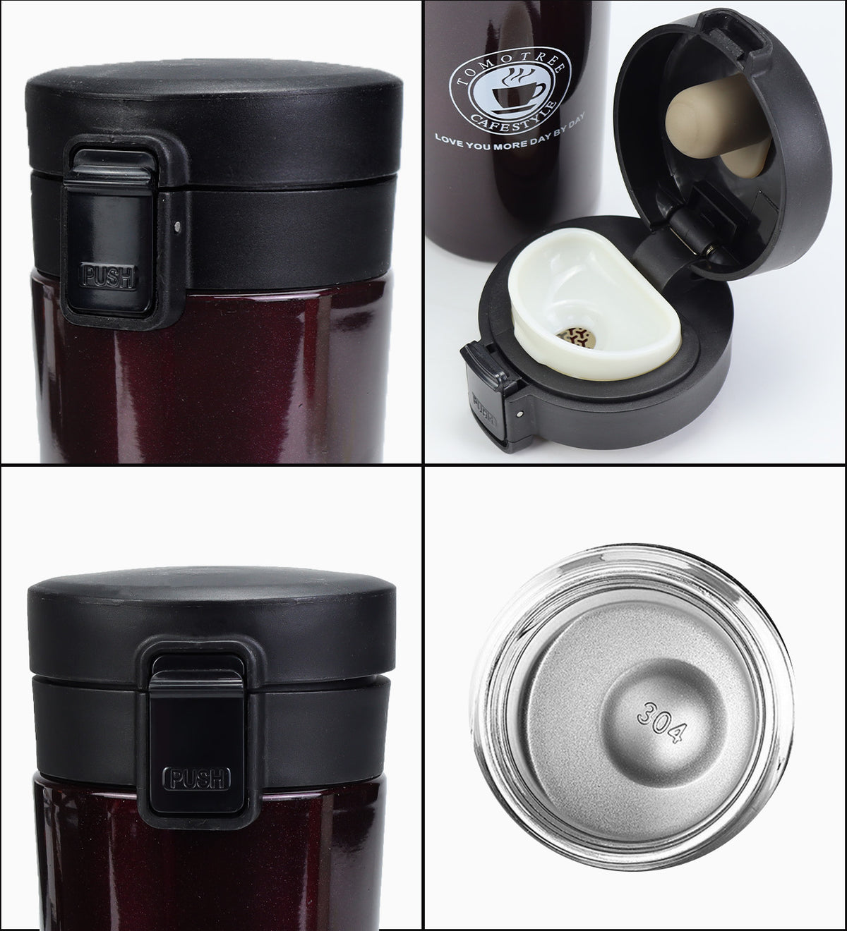 Kilitli Coffee Çelik Termos