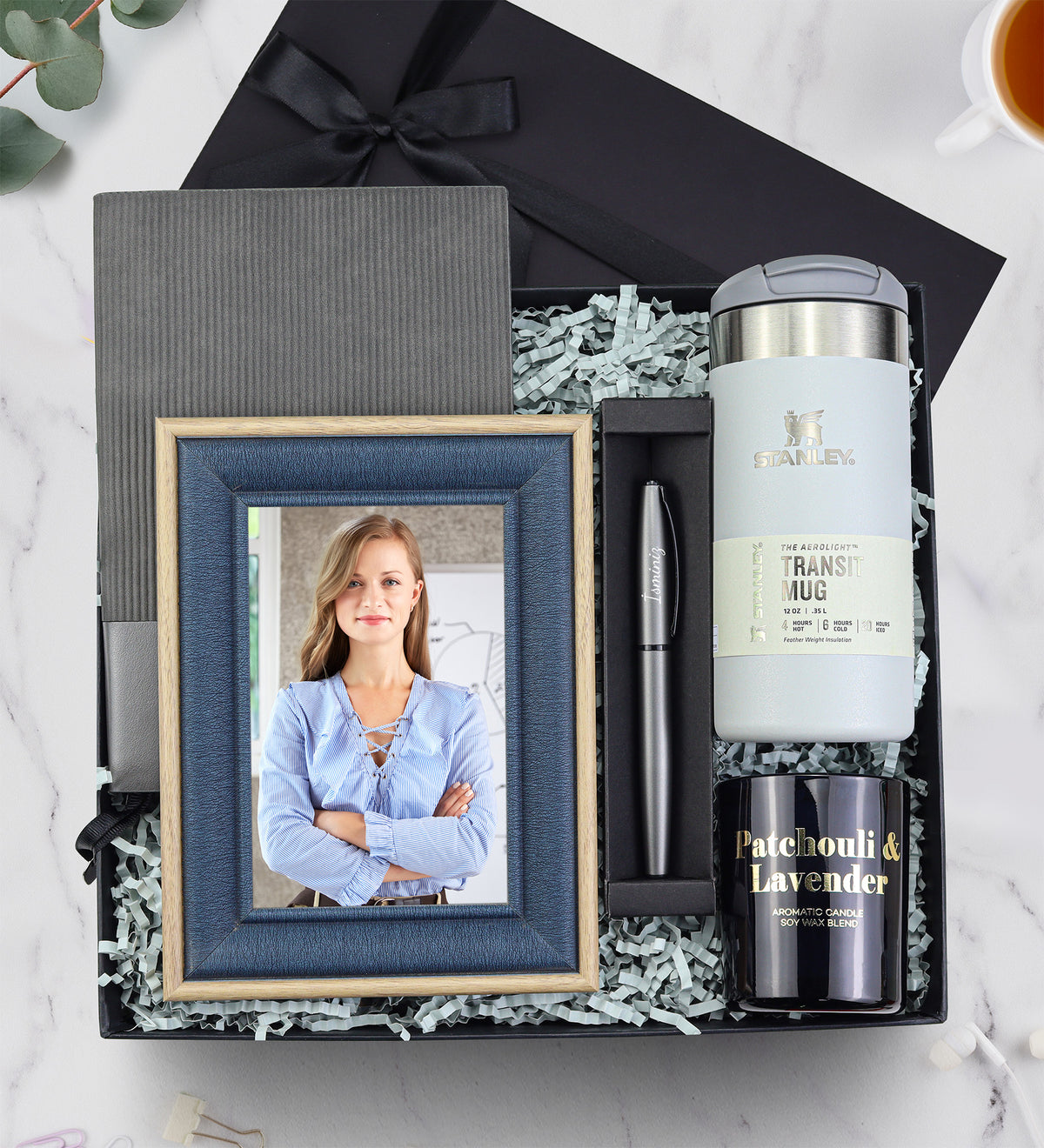 Stanley & Defter & Çerçeve & Kalem & Mum Premium Hediye Seti