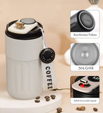 400ml Coffee Dereceli Beyaz Termos