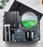 Defter & Kalem & Kupa & Kahve & Termos & Kum Saati Hediye Seti