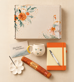 Defter & Kalem & Tütsü & Kupa & Papatya Tütsülük Hediye Seti