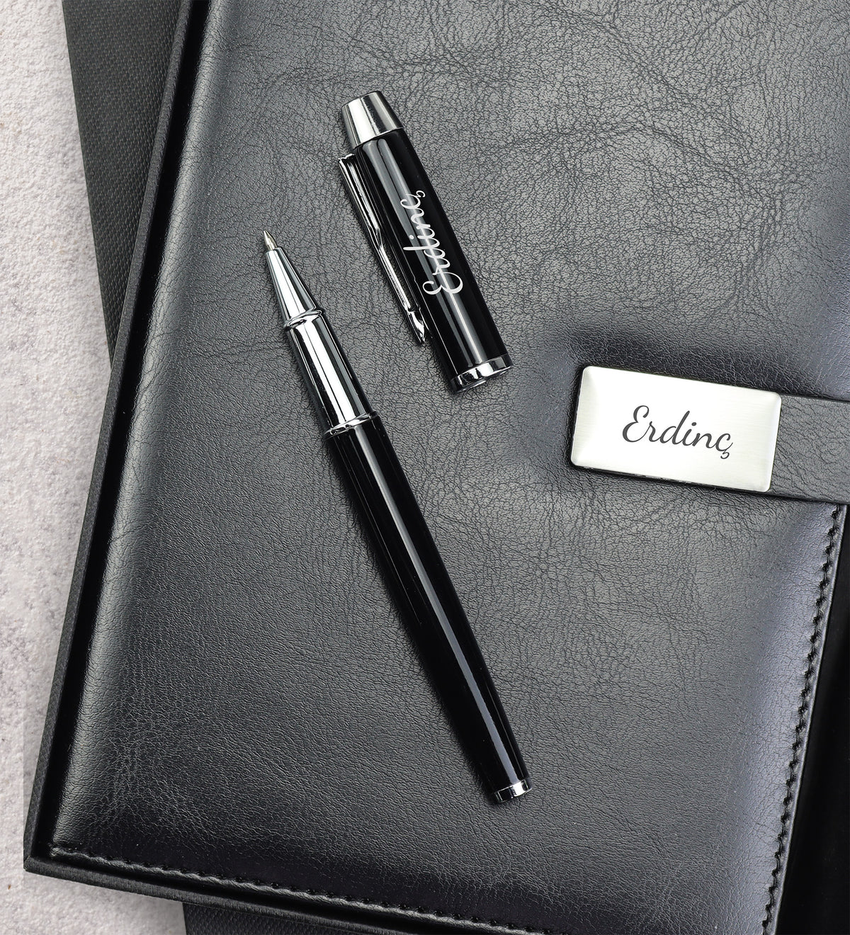 Özel Premium Kutulu Defter Kalem Seti