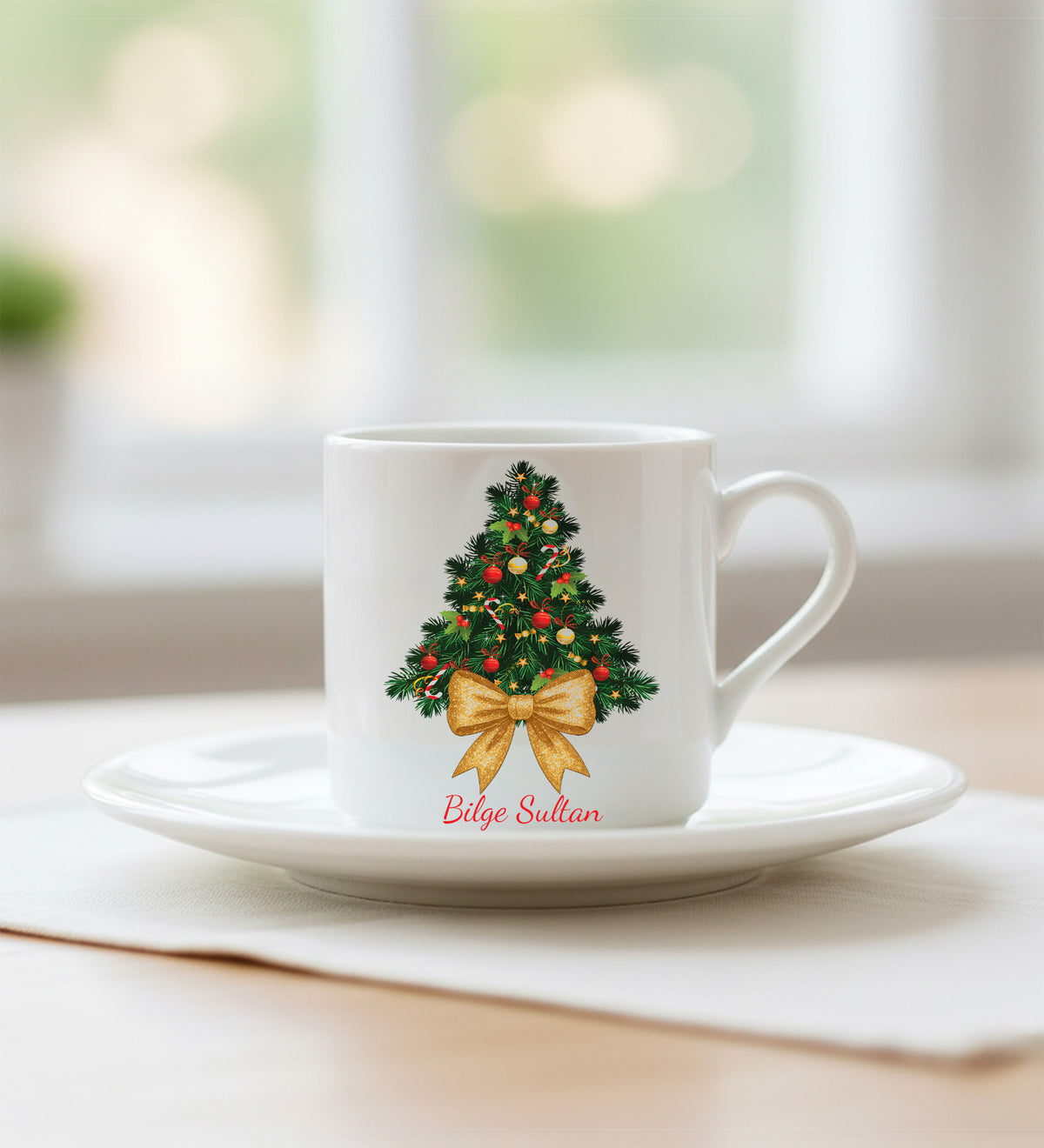 Kişiye Özel Fincan & Anahtarlık & Kar Küresi & Pet Şişe 100ml Kolonya Hediye Seti