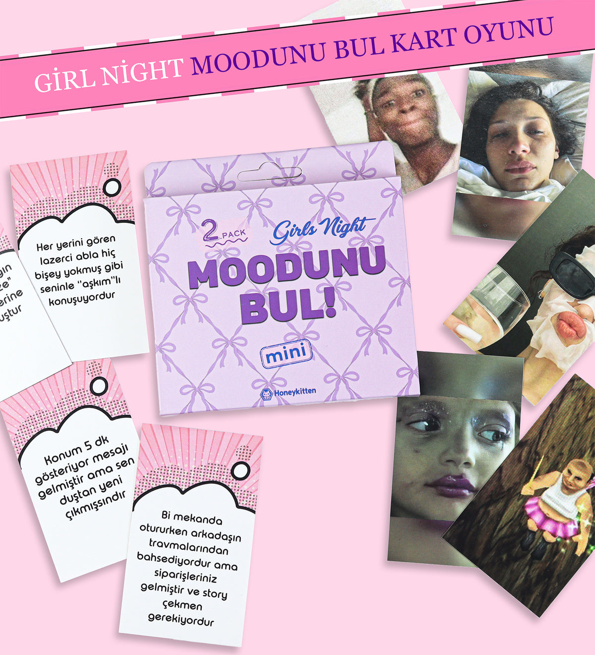 Girls Night Moodunu Bul Kart Oyunu