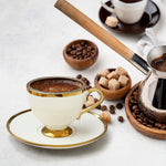 2'li Gold Detay Porselen Fincan Takımı