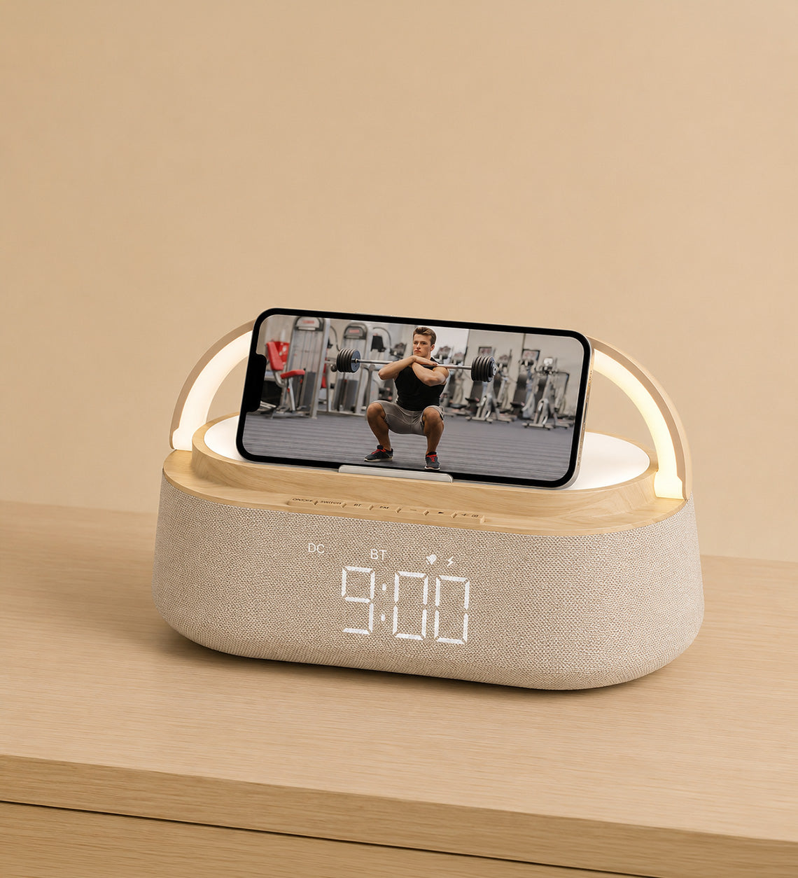 Kablosuz Şarjlı Bambu Bluetooth Hoparlör