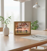 Led Işıklı Mor Lale Fotoğraf Çerçevesi