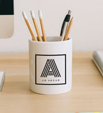 Siyah Defter & Tükenmez Kalem & Takvim & Kupa & Kalemlik & Metal Kutulu Mum Hediye Seti