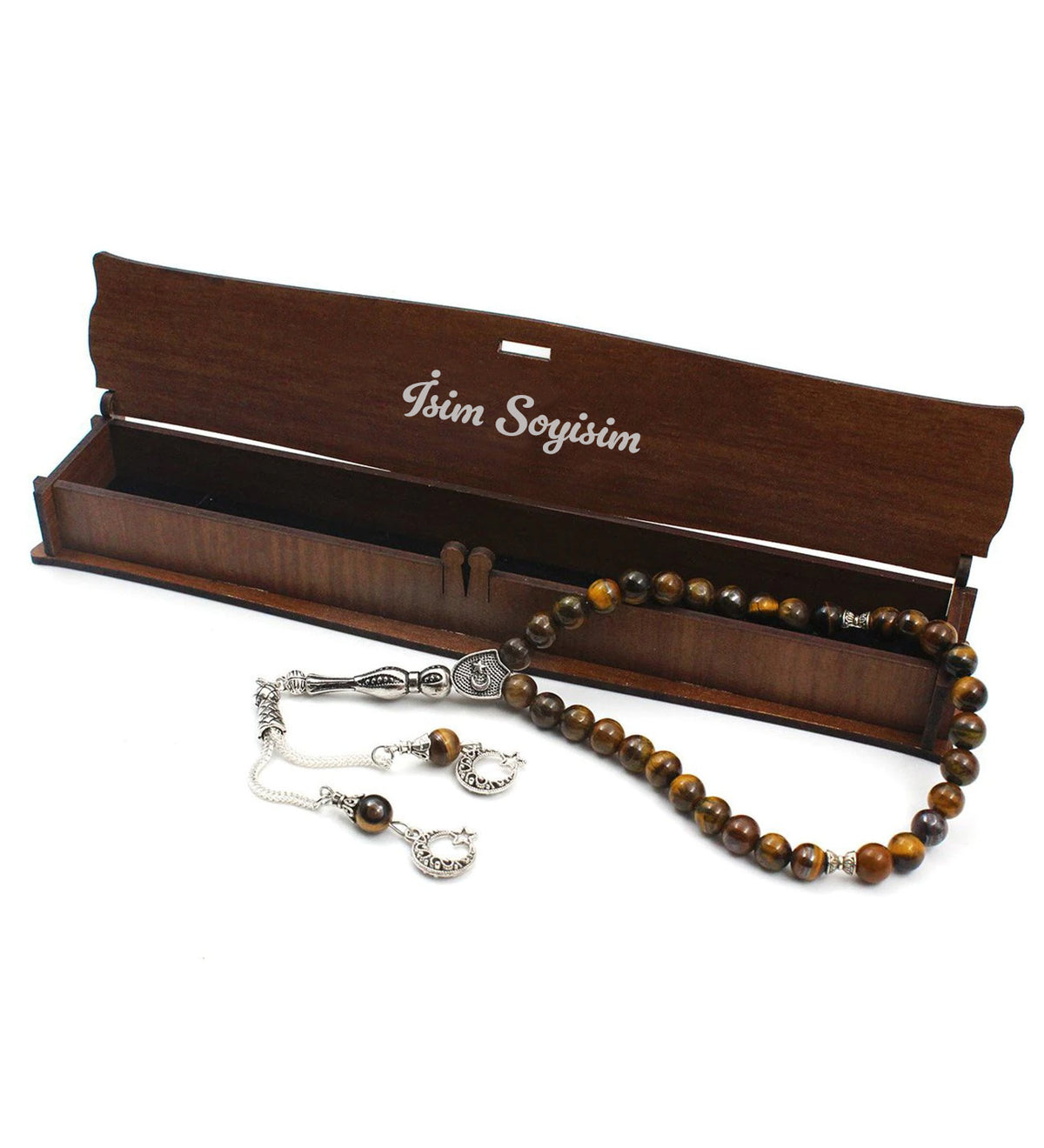 Fetih Zırh Ayetel Kürsi Biblo & Özel Kutulu Kaplan Gözü Tesbih Hediye Seti