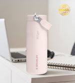 Kişiye Özel The IceFlow Flip Straw 2.0 Pipetli Stanley Termos Bardak 0,47 L