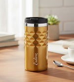 Kişiye Özel 300 ML Gold Kristal Çelik Termos