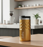 Kişiye Özel 300 ML Gold Kristal Çelik Termos