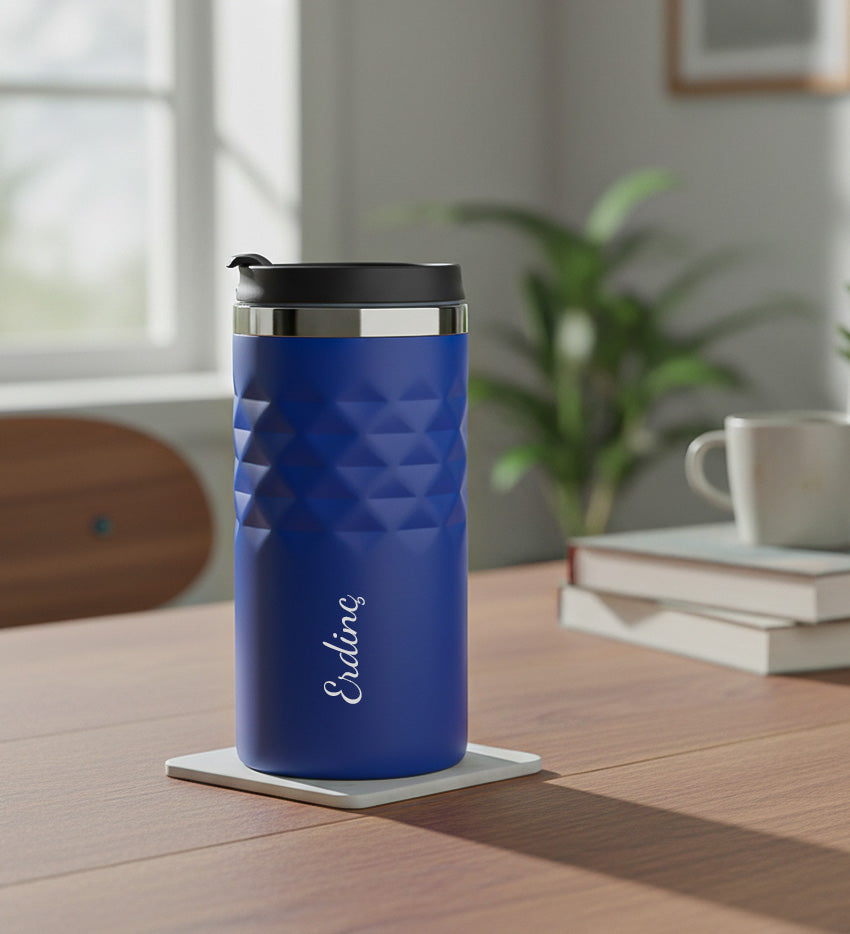 Kişiye Özel 300 ML Mavi Kristal Çelik Termos