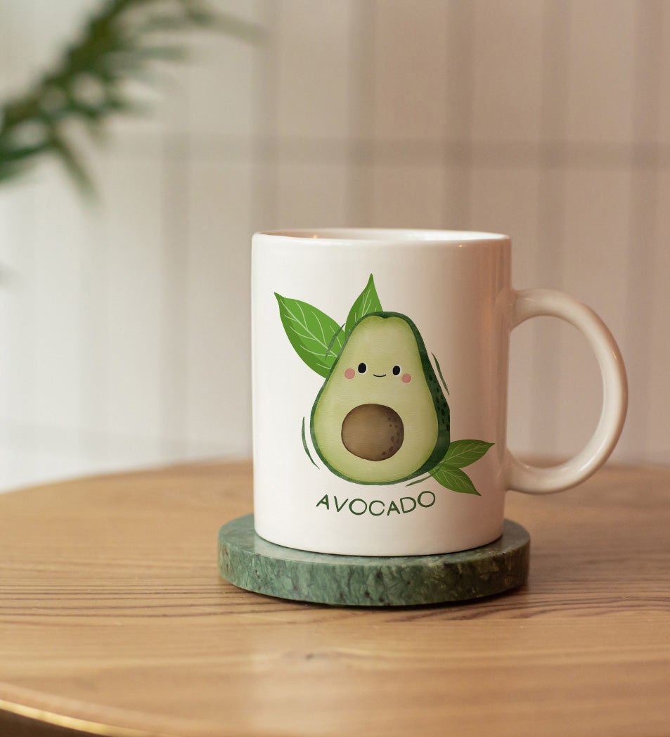 Avokado Yastık & Çerçeve & Kupa Hediye Seti