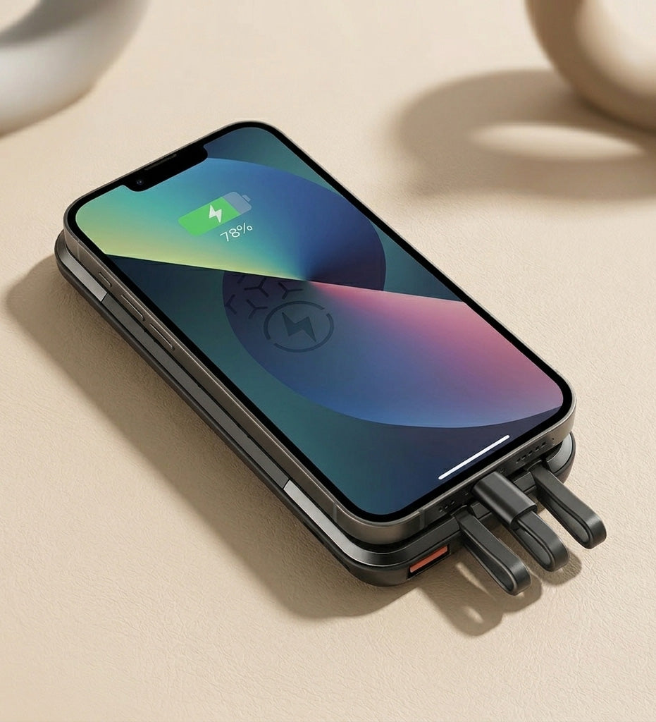 10000 mAh Işıklı Logolu Powerbank