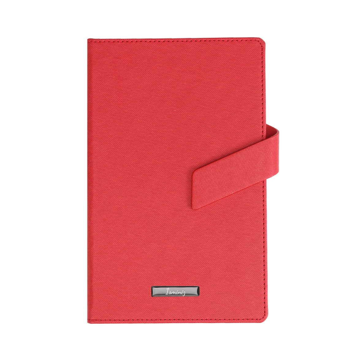 Mıknatıslı Kırmızı Tarihsiz Defter