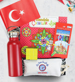 Matara & Mandala & Zeka Küpü & Faber Castell Kuru Boya & Kalemlik & Bayrak Hediye Seti