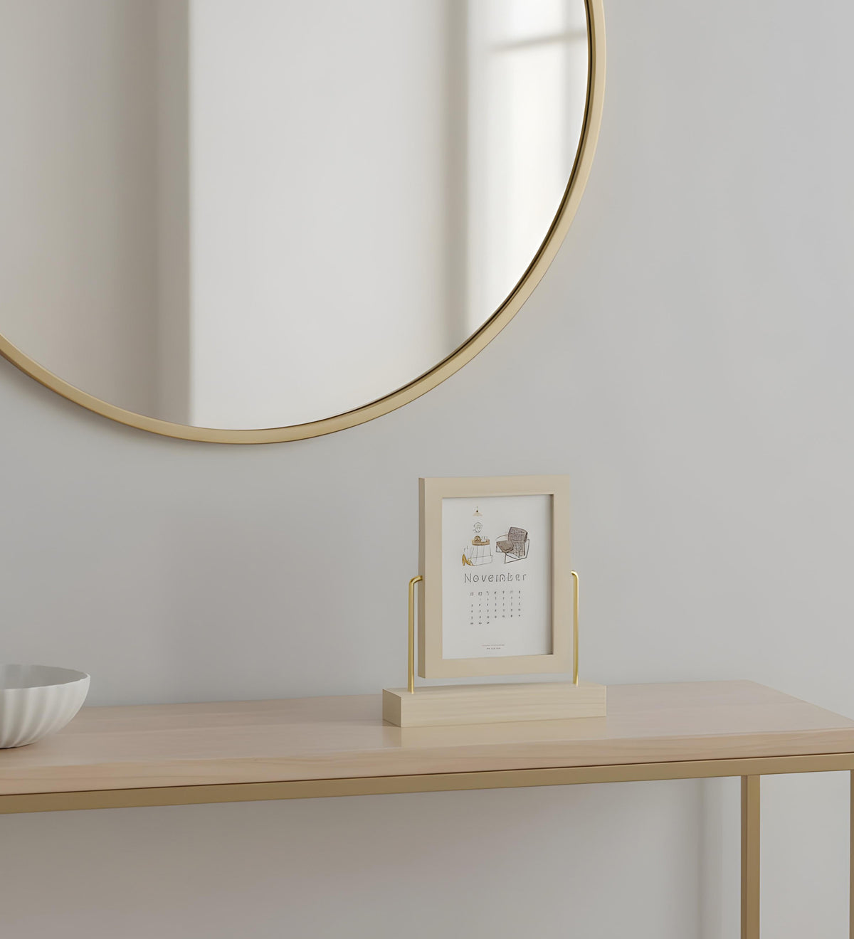 Çift Taraflı Ahşap Çerçeve 19x17cm