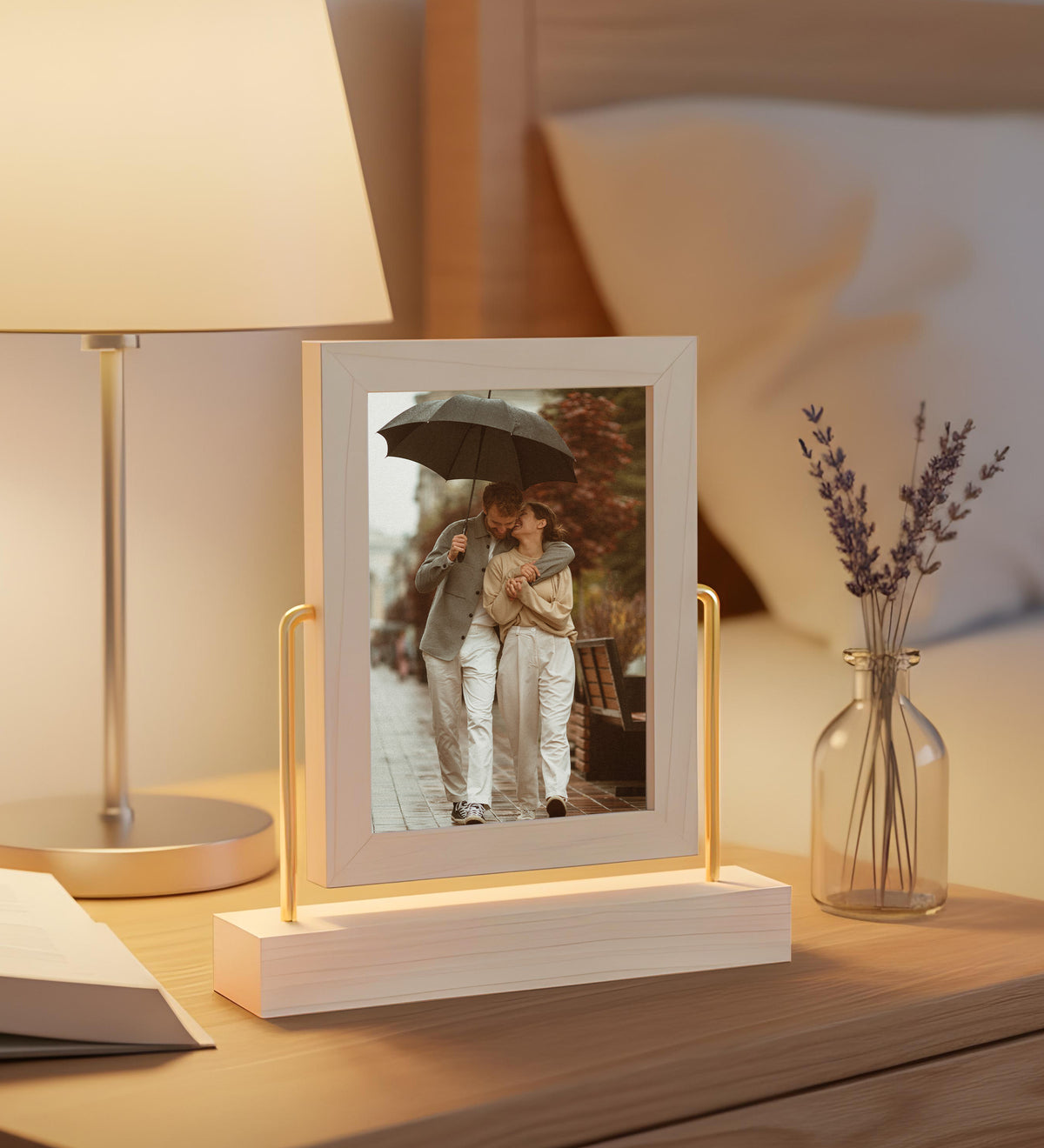 Çift Taraflı Ahşap Çerçeve 19x17cm