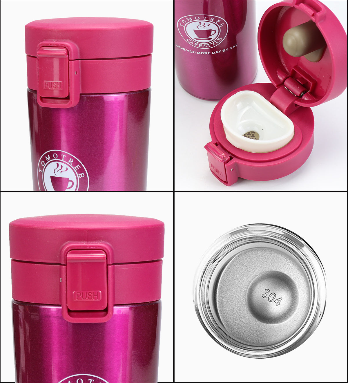 Kilitli Coffee Çelik Termos