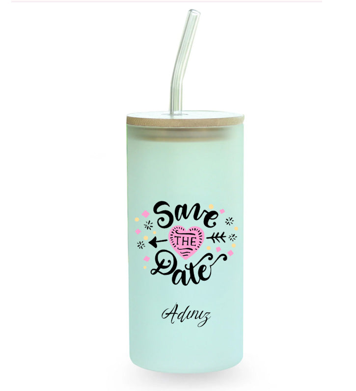 Kişiye Özel Cam Bardak & Bride Taç & Kolonya & Lotus Mum Bride Hediye Seti