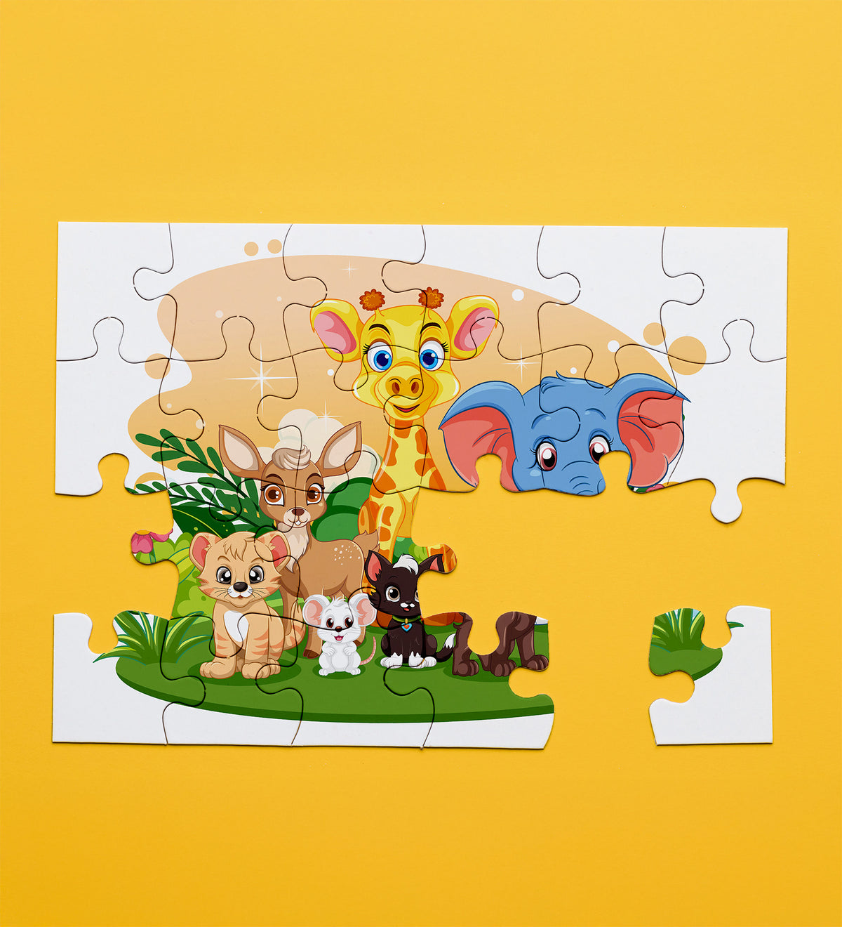 Puzzle & Matara & Kalemlik & Boya Kalemi Hediye Seti