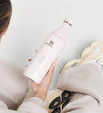Kişiye Özel The All Day Slim Su Şişesi | 0,6 L Stanley Çelik Su Matarası Rose