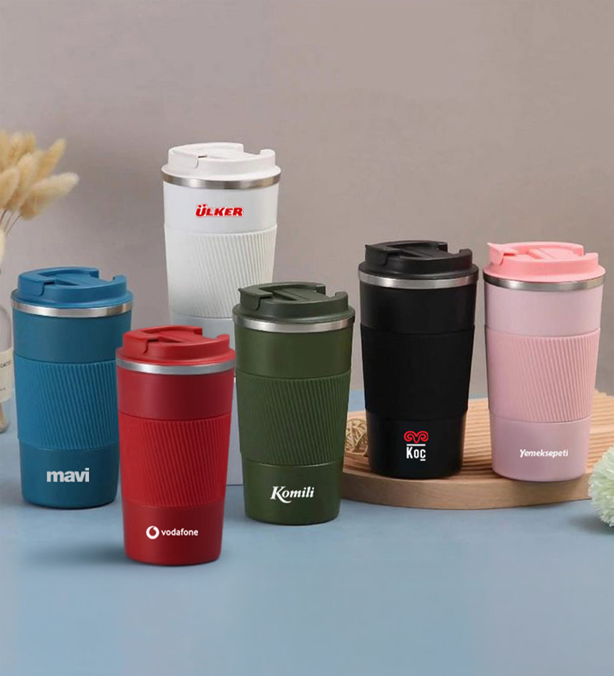 Silikonlu Çelik Termos 500ML